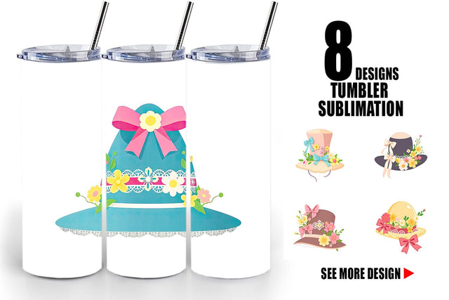 Tumbler Easter Bonnet Sublimation artnoy 
