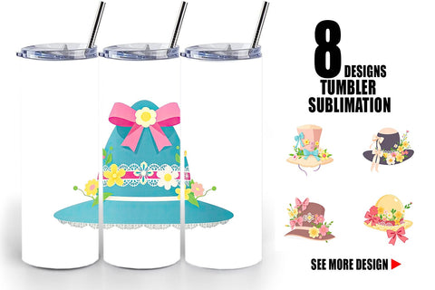 Tumbler Easter Bonnet Sublimation artnoy 