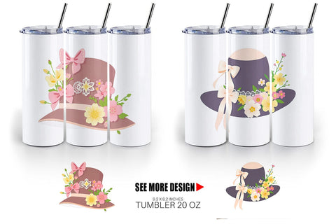 Tumbler Easter Bonnet Sublimation artnoy 