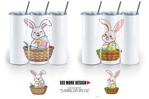 Tumbler Easter Bunny Sublimation artnoy 
