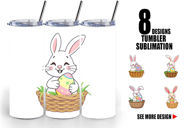 Tumbler Easter Bunny Sublimation artnoy 