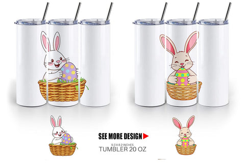 Tumbler Easter Bunny Sublimation artnoy 