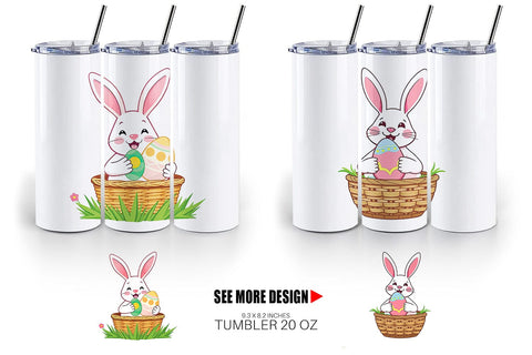 Tumbler Easter Bunny Sublimation artnoy 