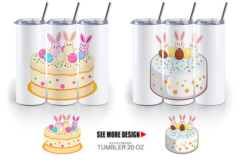 Tumbler Easter Cake Sublimation artnoy 