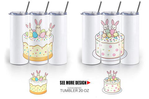 Tumbler Easter Cake Sublimation artnoy 