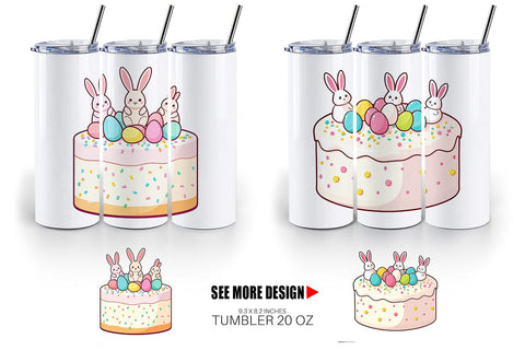 Tumbler Easter Cake Sublimation artnoy 