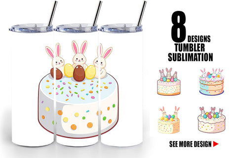 Tumbler Easter Cake Sublimation artnoy 