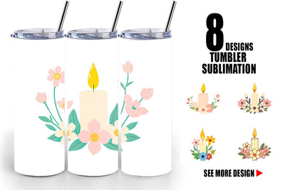 Tumbler Easter Candle Sublimation artnoy 