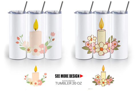 Tumbler Easter Candle Sublimation artnoy 