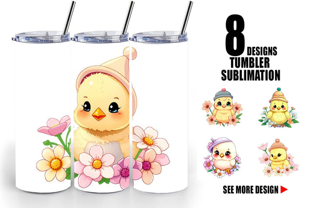 Tumbler Easter Chick Sublimation artnoy 