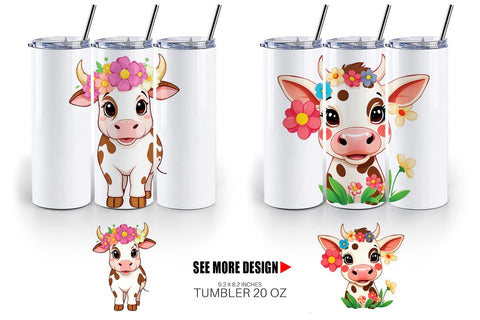 Tumbler Easter Cow Sublimation artnoy 