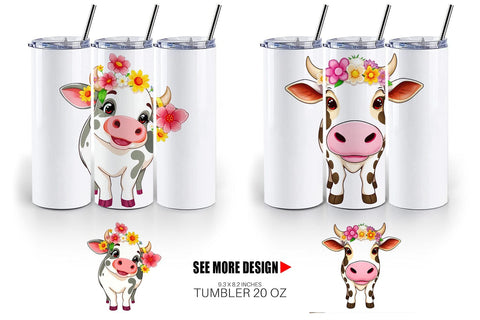 Tumbler Easter Cow Sublimation artnoy 