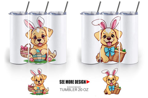 Tumbler Easter Dog Sublimation artnoy 