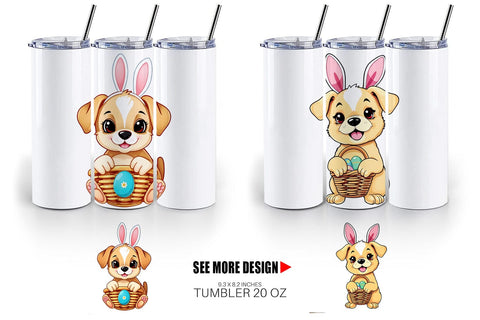 Tumbler Easter Dog Sublimation artnoy 