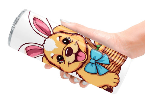 Tumbler Easter Dog Sublimation artnoy 