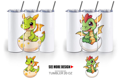 Tumbler Easter Dragon Sublimation artnoy 