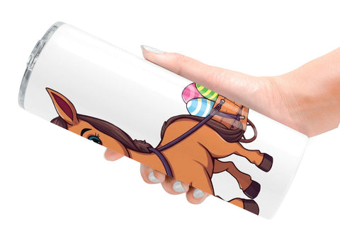 Tumbler Easter Horse Sublimation artnoy 