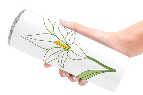 Tumbler Easter Lily Sublimation artnoy 