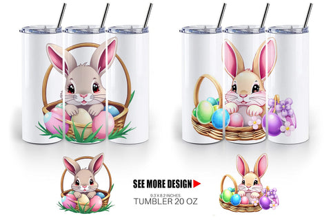 Tumbler Easter Rabbit Sublimation artnoy 
