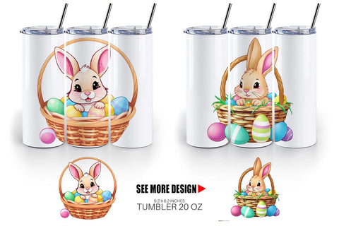 Tumbler Easter Rabbit Sublimation artnoy 