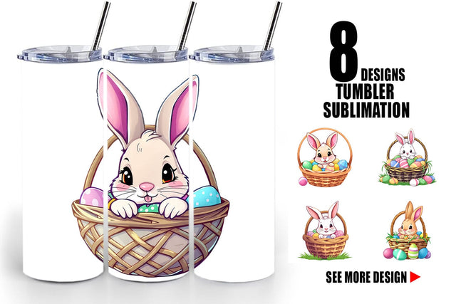 Tumbler Easter Rabbit Sublimation artnoy 