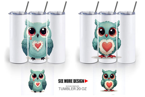 Tumbler Eerie Owl Journey Sublimation artnoy 
