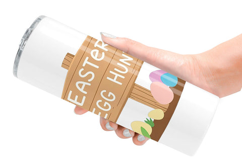 Tumbler Egg Hunt Sign Sublimation artnoy 
