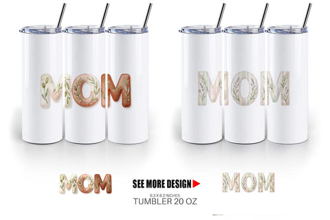 Tumbler Elegant Lemon MOM Mediterranean Sublimation artnoy 
