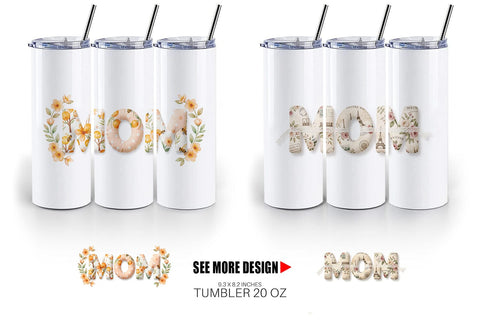 Tumbler Elegant Lemon MOM Mediterranean Sublimation artnoy 
