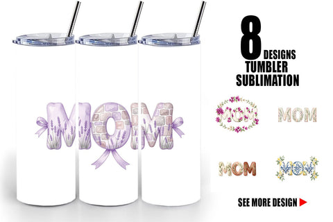 Tumbler Elegant Lemon MOM Mediterranean Sublimation artnoy 