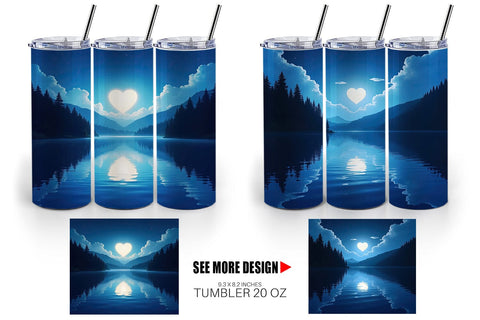 Tumbler Enchanted Lake Sublimation artnoy 
