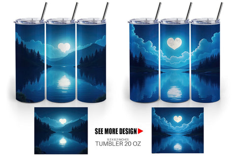 Tumbler Enchanted Lake Sublimation artnoy 