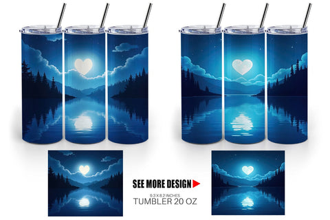 Tumbler Enchanted Lake Sublimation artnoy 