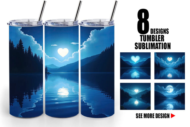 Tumbler Enchanted Lake Sublimation artnoy 