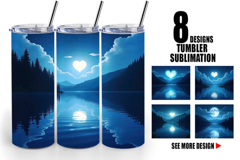 Tumbler Enchanted Lake Sublimation artnoy 