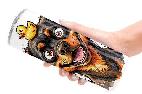 Tumbler Enthusiastic Wet Dog Pool Party Sublimation artnoy 