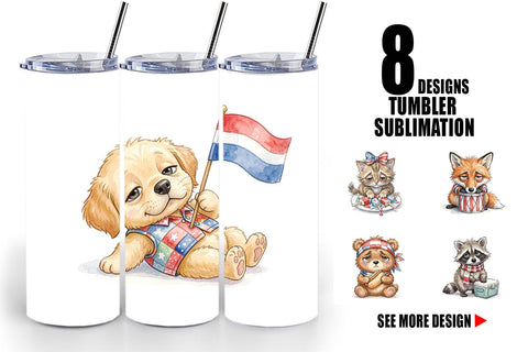Tumbler Exhausted BBQ Animal Burnout Vibes Sublimation artnoy 