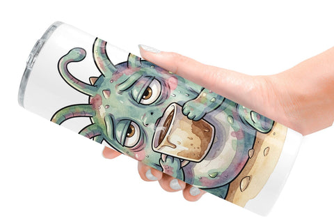 Tumbler Exhausted Mutant Beach Sublimation artnoy 