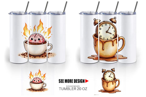 Tumbler Existential Espresso Abstract Tooncore Sublimation artnoy 