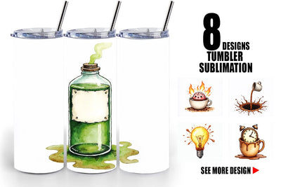 Tumbler Existential Espresso Abstract Tooncore Sublimation artnoy 