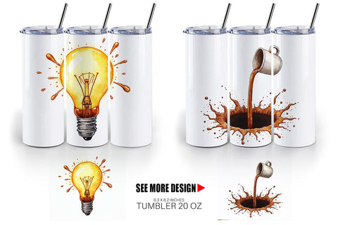 Tumbler Existential Espresso Abstract Tooncore Sublimation artnoy 