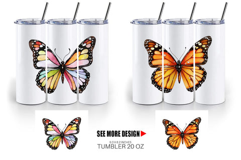 Tumbler Fairy Butterfly Sublimation artnoy 