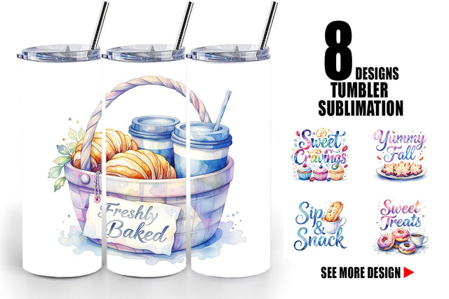 Tumbler Fall Bakery & Coffee Quotes Sublimation artnoy 
