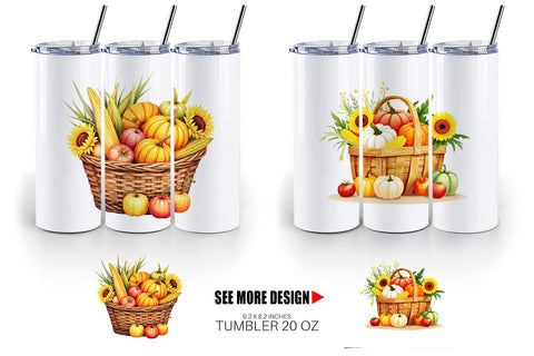 Tumbler Fall Fruit Sublimation artnoy 