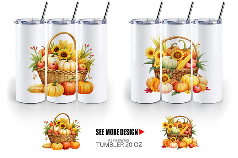 Tumbler Fall Fruit Sublimation artnoy 