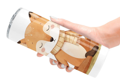 Tumbler Fall Meditating Animals Sublimation artnoy 