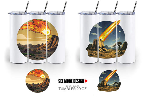 Tumbler Falling Meteor Sublimation artnoy 