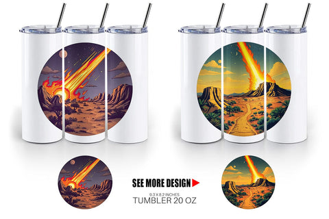 Tumbler Falling Meteor Sublimation artnoy 