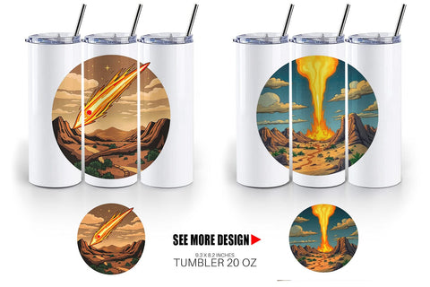 Tumbler Falling Meteor Sublimation artnoy 