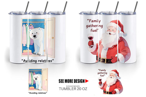 Tumbler Family Drama Christmas Sublimation artnoy 